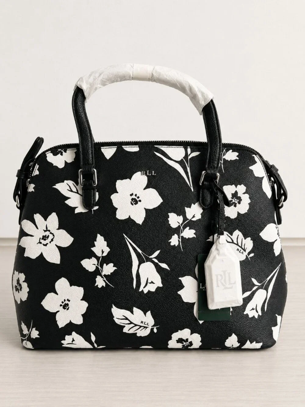 Lauren Ralph Lauren Floral Dome Satchel